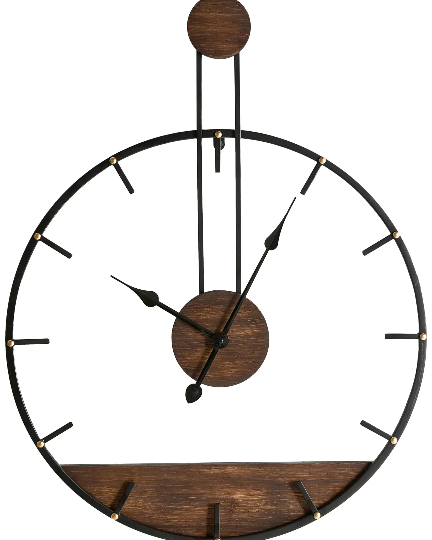 Zegar ścienny TAUGON 60 cm Metal Czarny