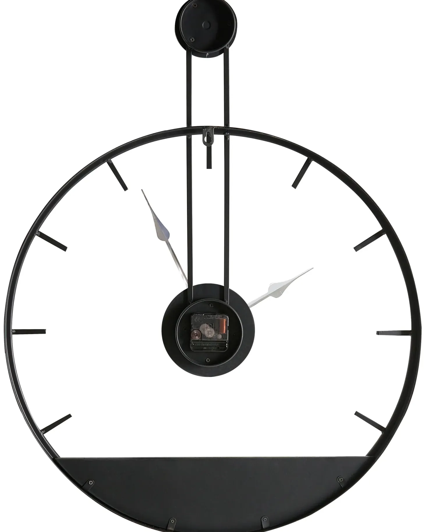 Zegar ścienny TAUGON 60 cm Metal Czarny
