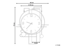 Zegar ścienny TAVEL 60 cm Kolorowy