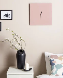 Zegar ścienny TOMAR 40 cm Metal Różowy
