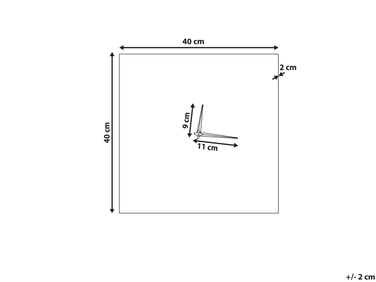 Zegar ścienny TOMAR 40 cm Metal Różowy