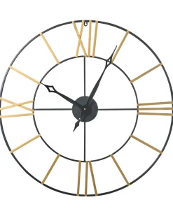Zegar ścienny VALSOT 80 cm Metal Złoty