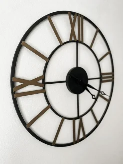 Zegar ścienny VALSOT 80 cm Metal Złoty