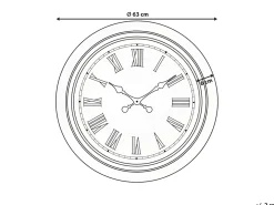 Zegar ścienny VILLENA 63 cm Czarny