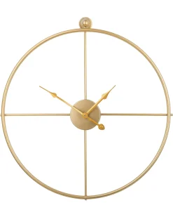Zegar ścienny ZUCHWIL 50 cm Metal Złoty
