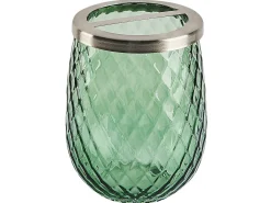 Zestaw akcesoriów łazienkowych 4 elementy CANOA Szkło Zielony