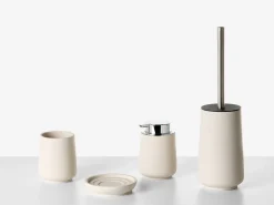 Zestaw akcesoriów łazienkowych 4 elementy SUCHES Beżowy