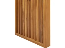 Zestaw 2 ławek ogrodowych SULZANO 150 cm Drewno akacjowe Brązowy