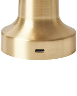 Zestaw 2 bezprzewodowych lamp stołowych LED JOANES Ze ściemniaczem Metal Złoty