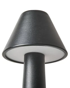Zestaw 2 bezprzewodowych lamp stołowych LED JOANES Ze ściemniaczem Metal Czarny