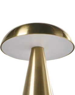 Zestaw 2 bezprzewodowych lamp stołowych LED KULFO Ze ściemniaczem Metal Złoty