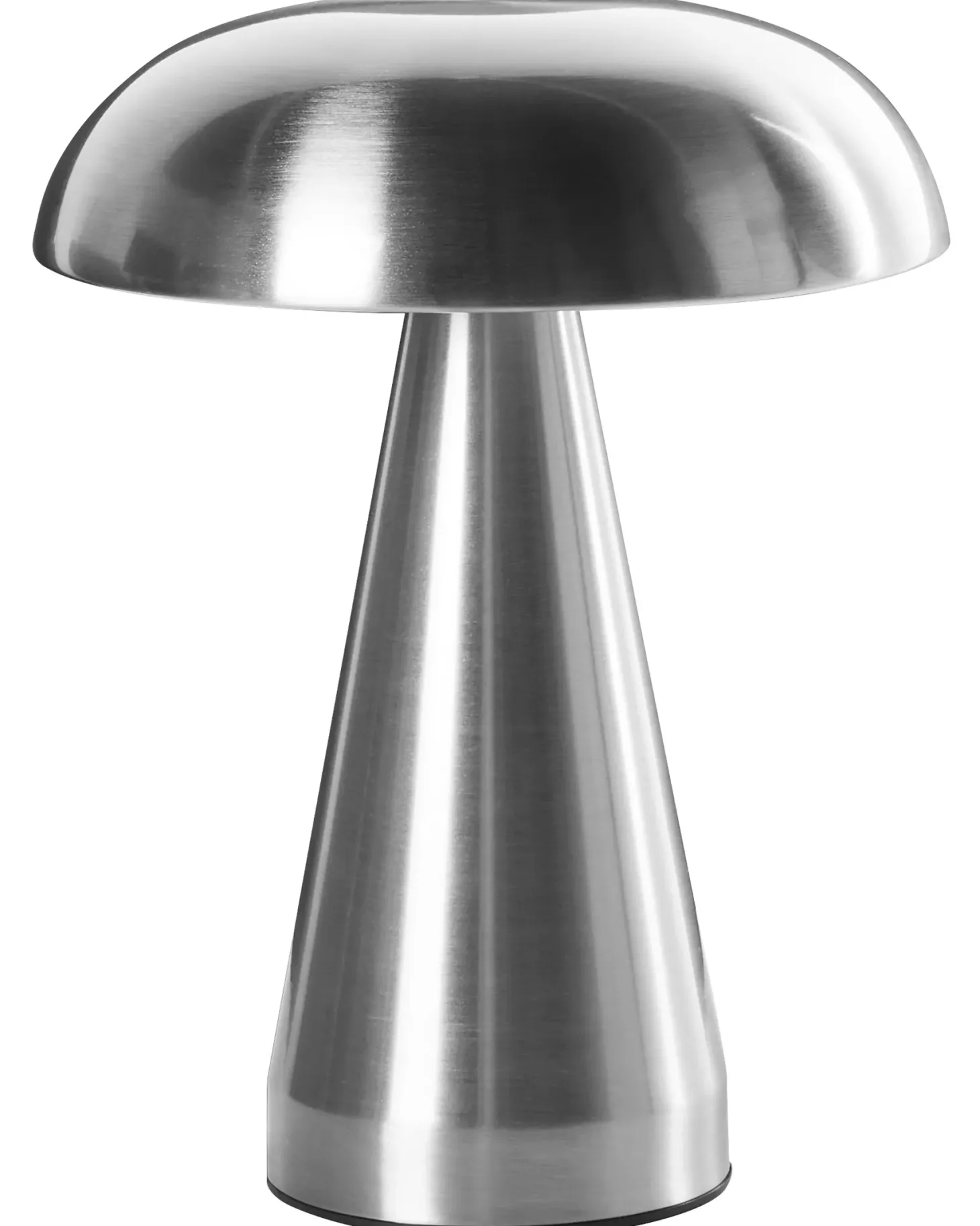 Zestaw 2 bezprzewodowych lamp stołowych LED KULFO Ze ściemniaczem Metal Srebrny