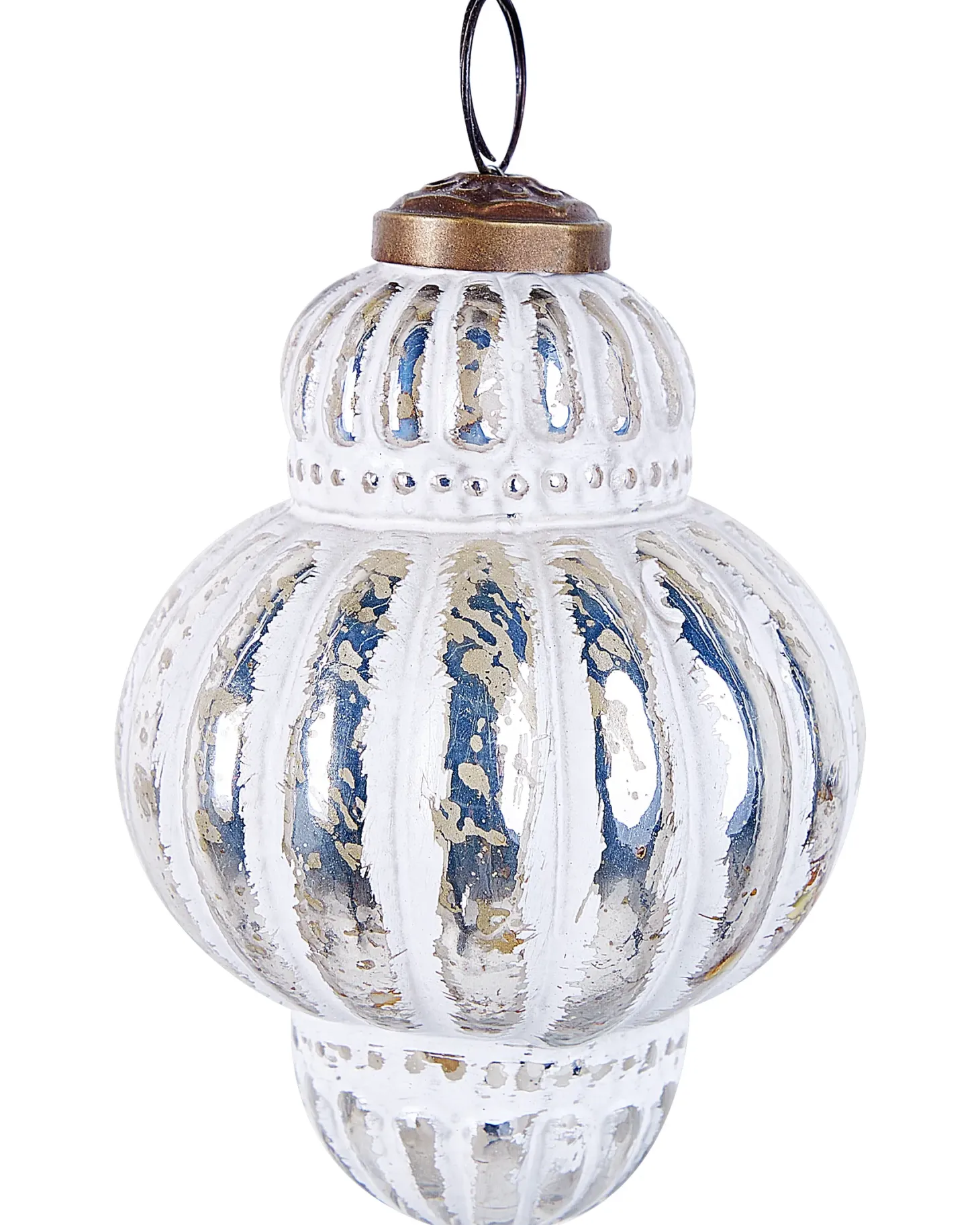 Zestaw 6 bombek CREMEUX Szkło Srebrny