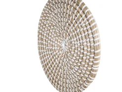 Zestaw 3 dekoracji wiszących CANTHO Trawa morska 40/35/20 cm Czarny