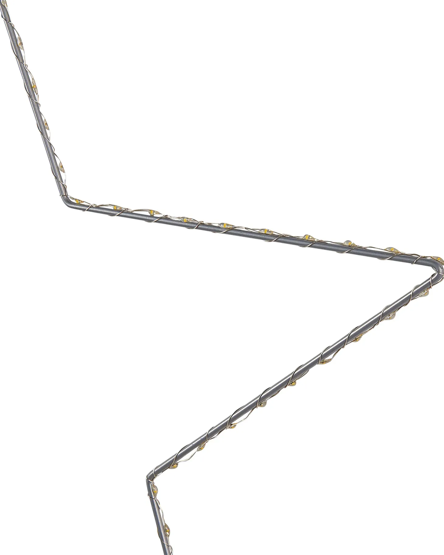 Zestaw 3 dekoracji wiszących LED KUNNARI Gwiazda 50/40/30 cm Srebrny