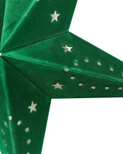 Zestaw 2 dekoracji wiszących LED MOTTI Gwiazda 45 cm Szmaragdowy