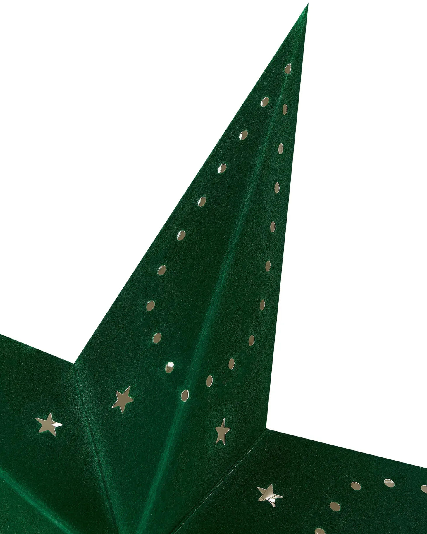 Zestaw 2 dekoracji wiszących LED MOTTI Gwiazda 60 cm Szmaragdowy
