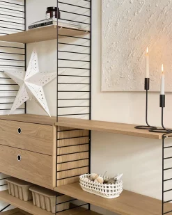 Zestaw 2 dekoracji wiszących LED MOTTI Gwiazda 60 cm Biały