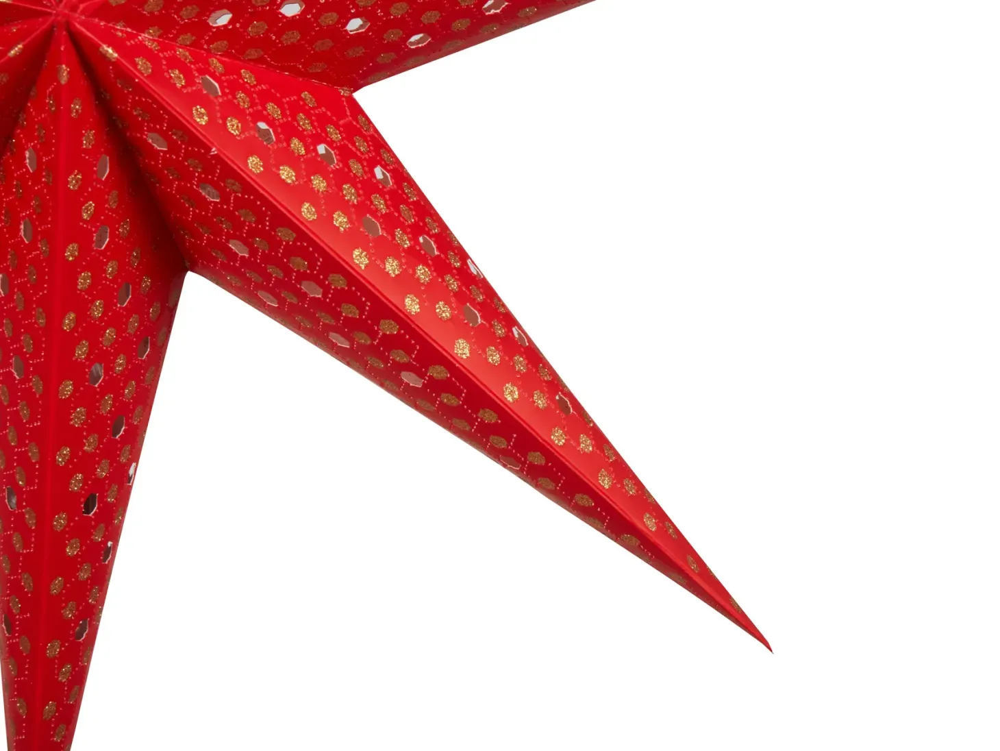 Zestaw 4 dekoracji wiszących LED KAMET Gwiazda 60 cm Kolorowy