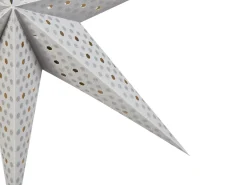 Zestaw 4 dekoracji wiszących LED KAMET Gwiazda 60 cm Kolorowy