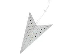 Zestaw 4 dekoracji wiszących LED KAMET Gwiazda 60 cm Kolorowy