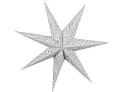 Zestaw 4 dekoracji wiszących LED KAMET Gwiazda 60 cm Kolorowy