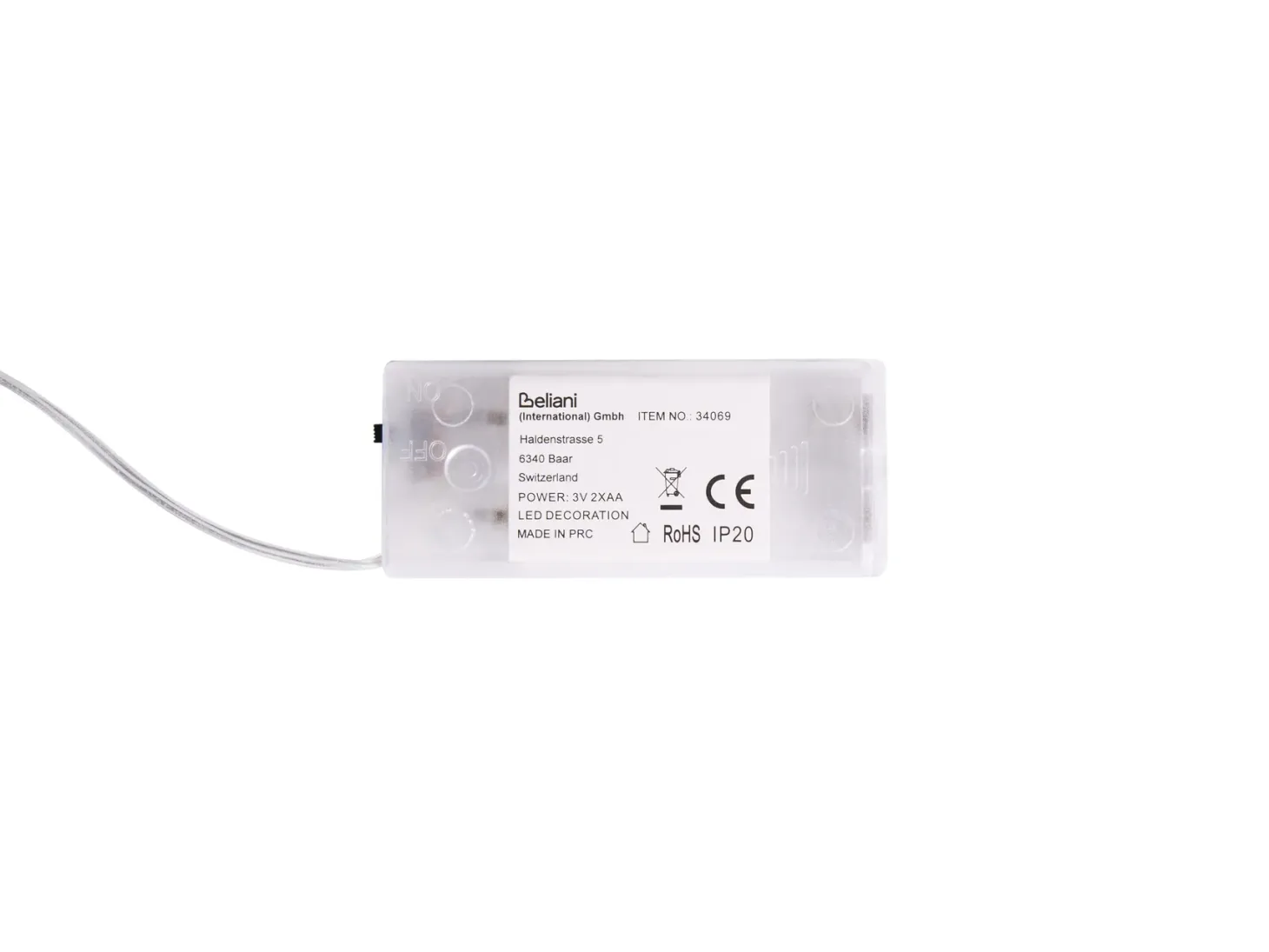 Zestaw 3 dekoracji wiszących LED KEITELE Wianek 25/30/35 cm Biały