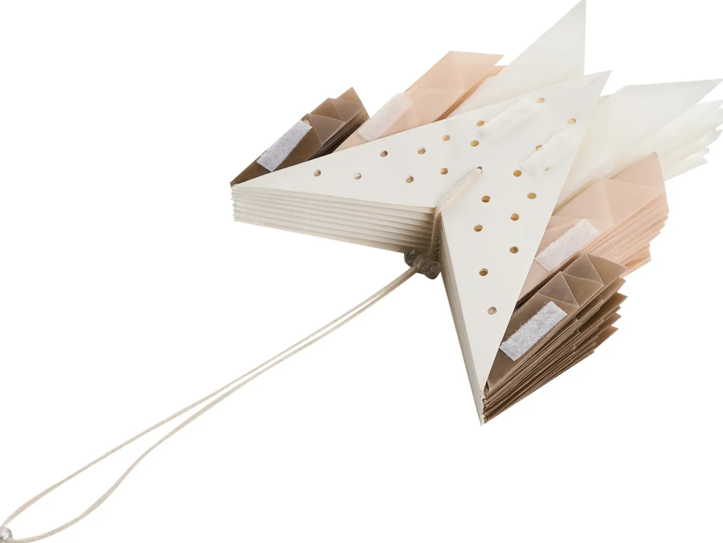 Zestaw 3 dekoracji wiszących LED FORSAN Gwiazda 41 cm Kolorowy