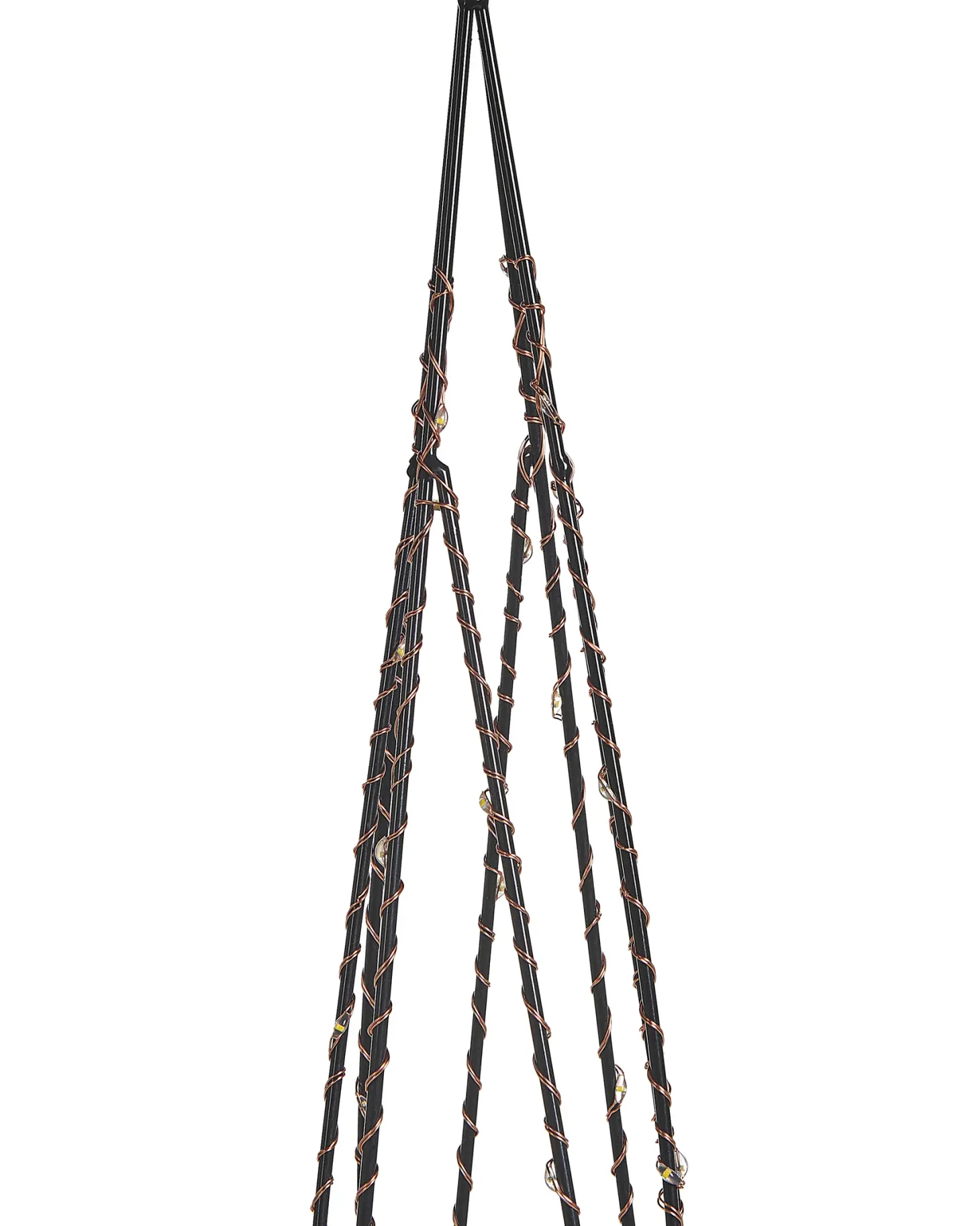 Zestaw 2 dekoracji świątecznych LED NEIDEN Choinka 52/38 cm Srebrny
