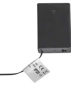 Zestaw 2 dekoracji świątecznych LED NEIDEN Choinka 52/38 cm Srebrny