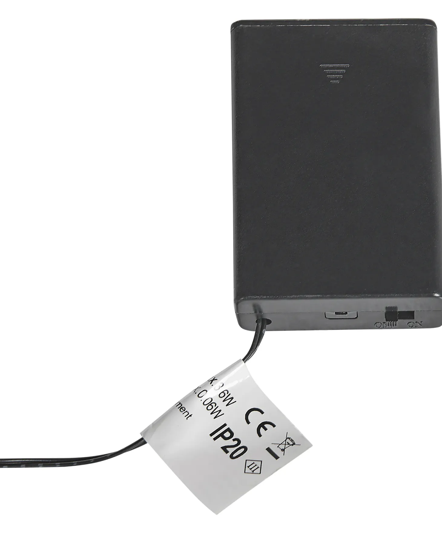 Zestaw 2 dekoracji świątecznych LED NEIDEN Choinka 52/38 cm Srebrny
