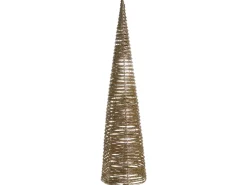 Zestaw 3 dekoracji świątecznych LED TUELSO Choinka 60/80/100 cm Złoty