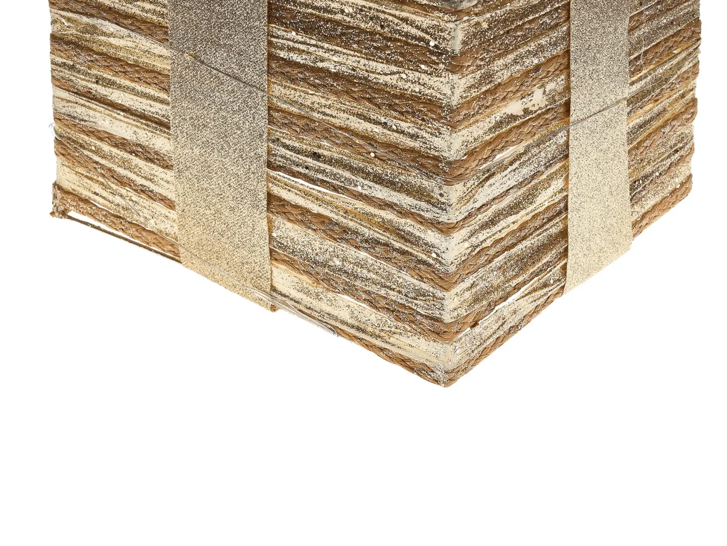 Zestaw 3 dekoracji świątecznych LED TOFTE Prezenty świąteczne 20/25/30 cm Złoty