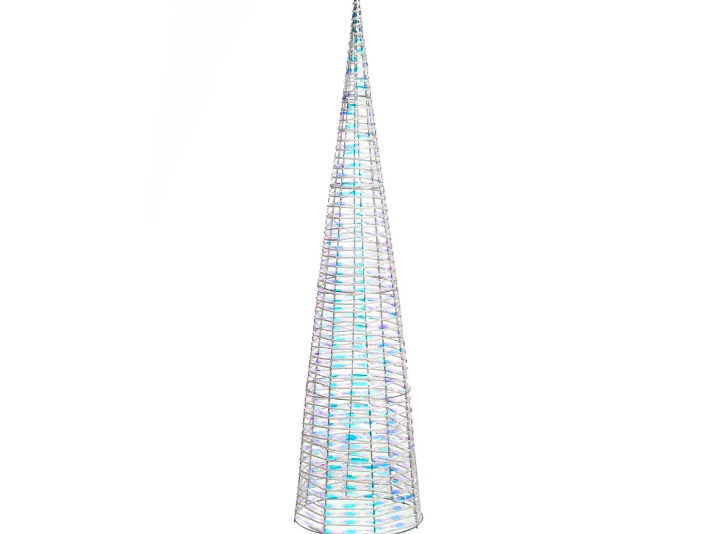 Zestaw 3 dekoracji świątecznych LED SONDER Choinka 40/60/80 cm Biały