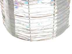 Zestaw 3 dekoracji świątecznych LED JULSO Prezenty świąteczne 20/25/30 cm Srebrny