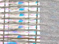 Zestaw 3 dekoracji świątecznych LED JULSO Prezenty świąteczne 20/25/30 cm Srebrny