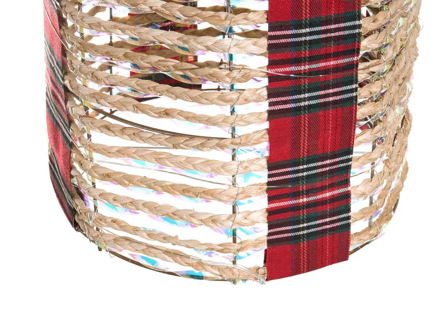 Zestaw 3 dekoracji świątecznych LED VEJLEN Prezenty świąteczne 20/25/30 cm Beżowy