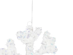 Zestaw 2 dekoracji świątecznych LED GURRE Śnieżynka 40/50 cm Biały