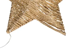 Zestaw 2 dekoracji świątecznych LED HAMPEN Gwiazda 24/30 cm Złoty