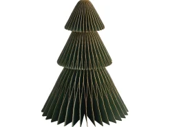 Zestaw 5 dekoracji świątecznych VORMA Choinka 25 cm Beżowy/ zielony