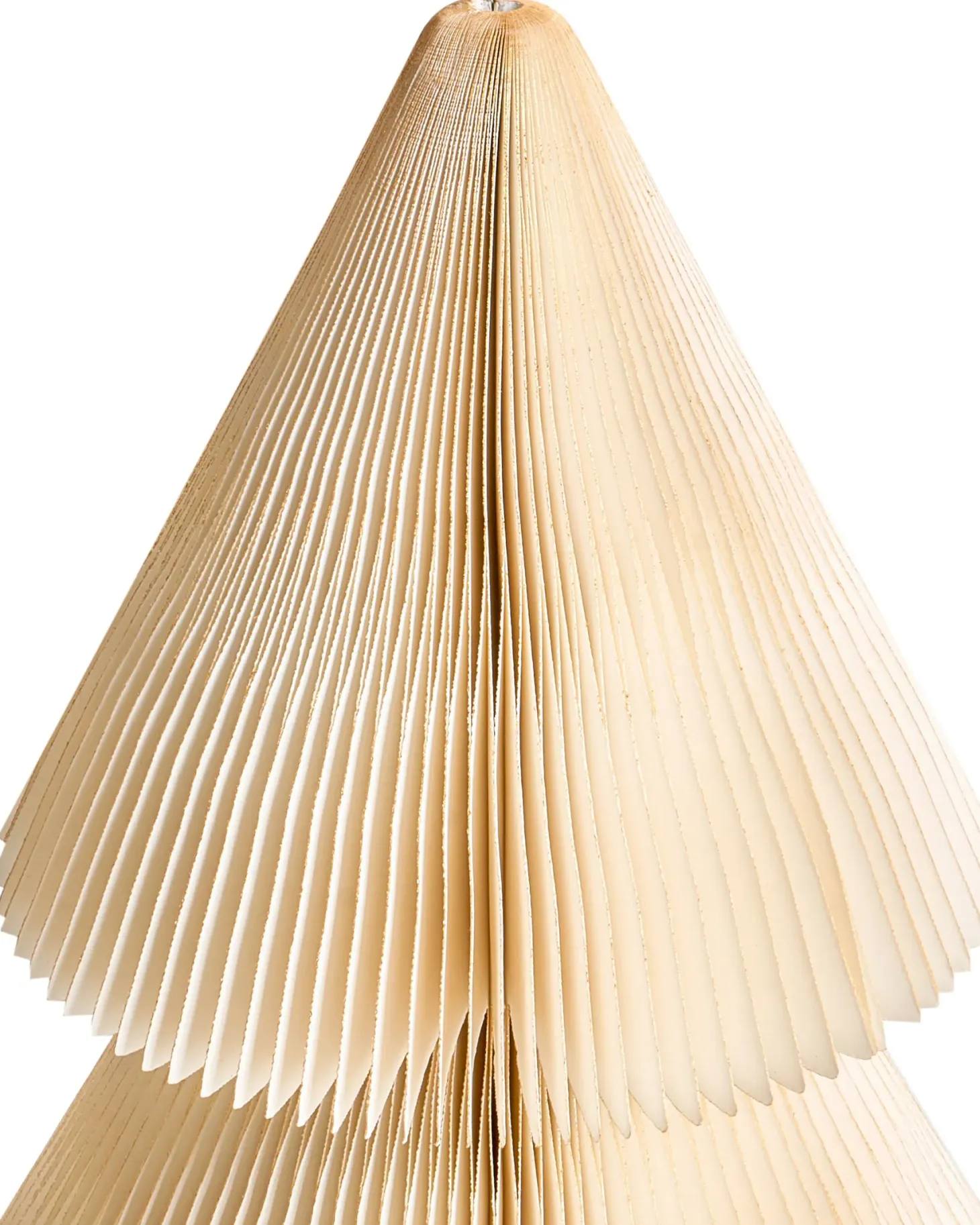 Zestaw 2 dekoracji świątecznych VEFSNA Choinka 90/122 cm Beżowy