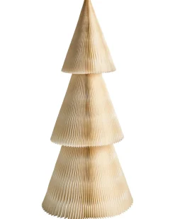 Zestaw 2 dekoracji świątecznych VEFSNA Choinka 90/122 cm Beżowy