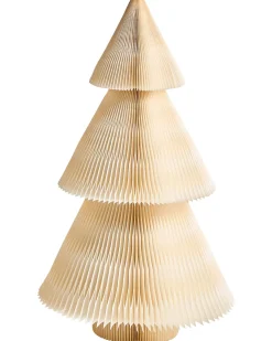 Zestaw 2 dekoracji świątecznych VEFSNA Choinka 90/122 cm Beżowy