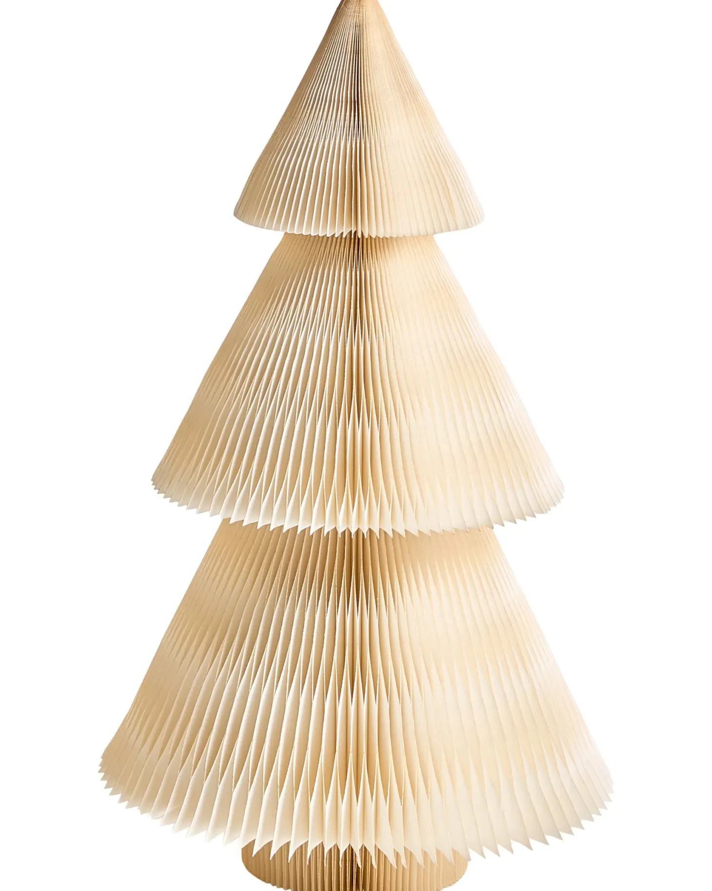 Zestaw 2 dekoracji świątecznych VEFSNA Choinka 90/122 cm Beżowy
