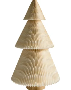 Zestaw 2 dekoracji świątecznych VEFSNA Choinka 90/122 cm Beżowy/ zielony