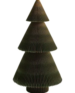 Zestaw 2 dekoracji świątecznych VEFSNA Choinka 90/122 cm Beżowy/ zielony