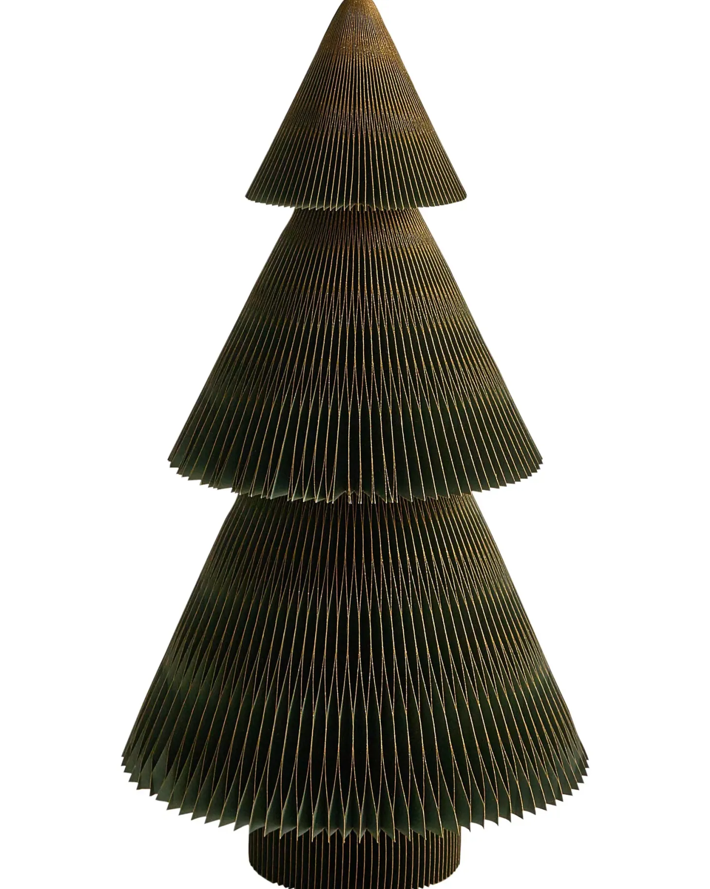 Zestaw 2 dekoracji świątecznych VEFSNA Choinka 90/122 cm Beżowy/ zielony