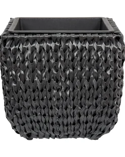 Zestaw 2 donic BERBERIS 34/45 cm Czarny Technorattan