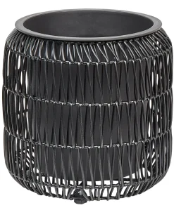 Zestaw 2 donic BRODIEA Technorattan 26/45 cm Czarny
