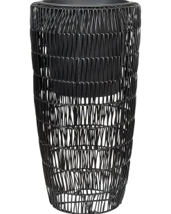 Zestaw 2 donic CHELONE 26/34 cm Czarny Technorattan
